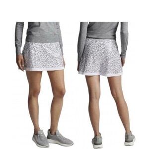 Peter Millar Women’s Sally Martinis Trim Golf Skirt Skort White Silver Small